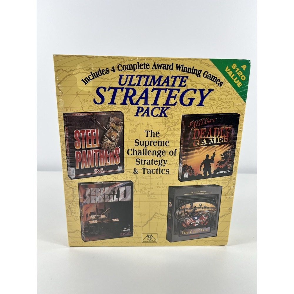 Sonoma Computer Wargame Ultimate Strategy Pack 4 Games ~ CD-ROM MS-DOS